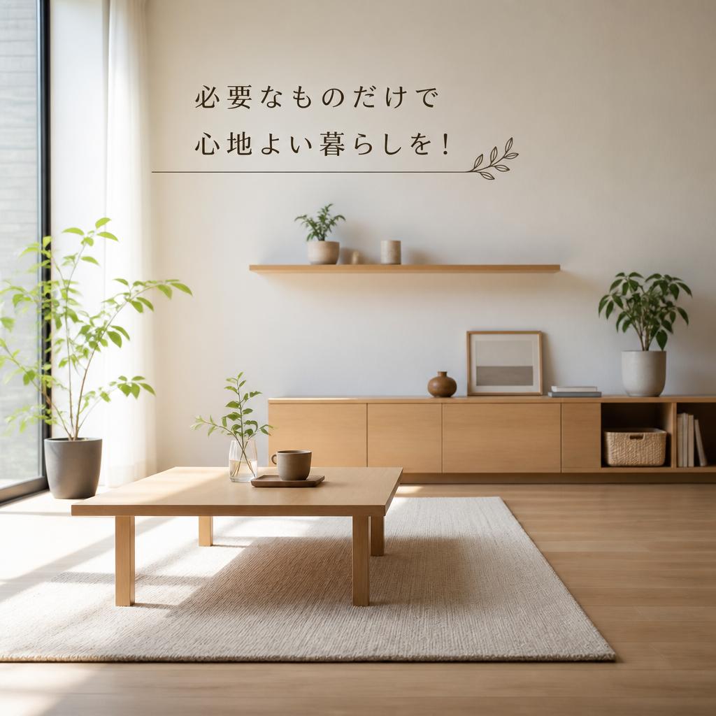 必要なものだけで心地よい暮らしを！